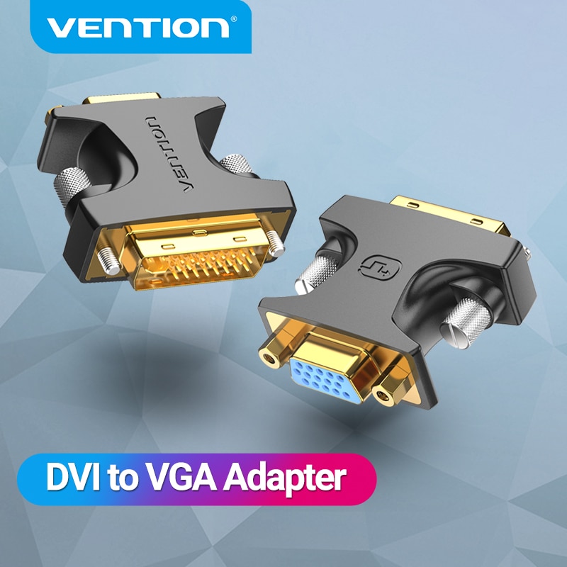 Vention DVI-VGA 24 + 5  DVI-I -VGA  ȯ, ǻ  TV  ̺, VGA-DVI, 1080P, 1 